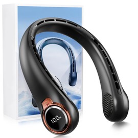BNBZ Portable Neck Fan with LED Display and 360° Cooling