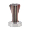 Colorful Wood Coffee Flat Tamper Stainless Steel Base Powder Hammer