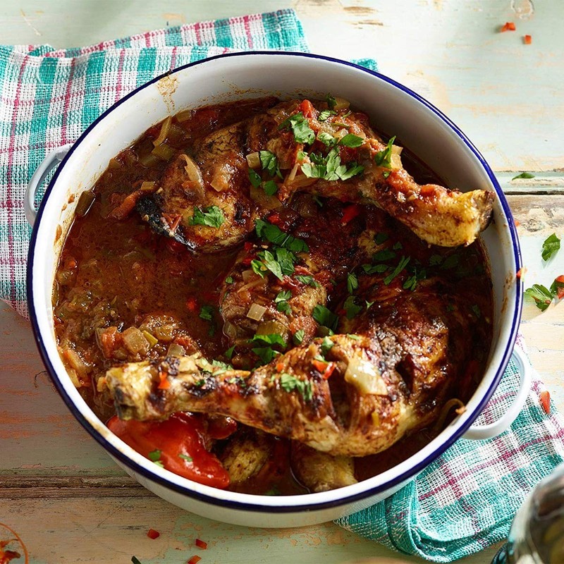 Falcon N60520 Enamel Roasting Dish Roaster Self Basting with Lid