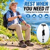 Folding Cane with Seat for Outdoor Rest – Lightweight 2-in-1