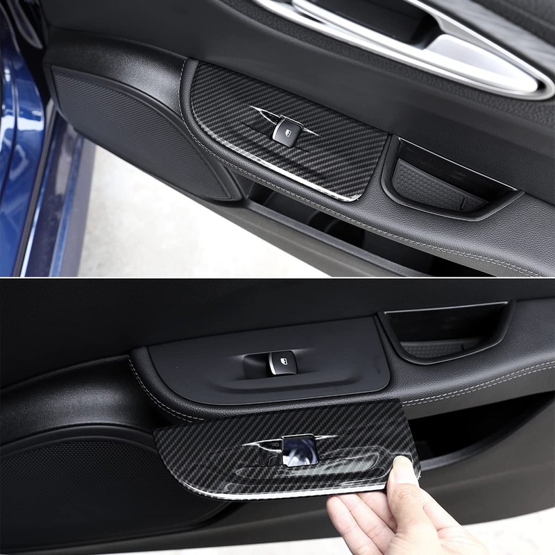 TOYCIDFG Car Door Inner Handle Window Lift Button Panel Cover