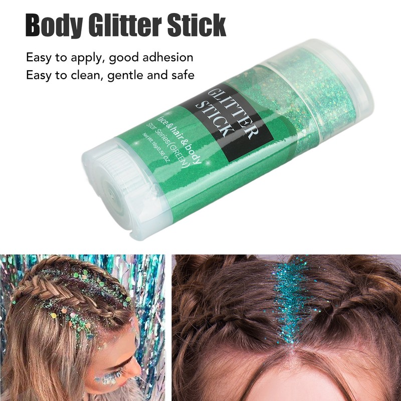 Body Glitter Stick Waterproof Long Lasting Bright Sparkling Face Glitter