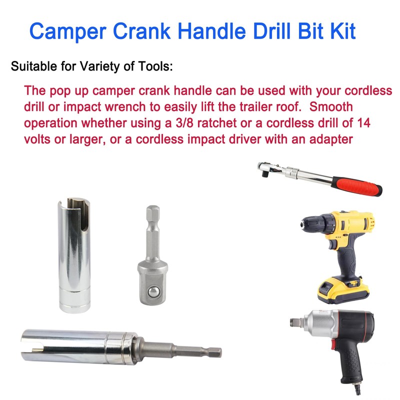 JTEYINH Camper Crank Handle Kit/Trailer Crank Handle Fits for Fits