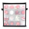 CKB LTD Clear Christmas Bauble Storage Box Cube with Dividers
