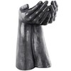 Deco 79 Polystone Hands Open Sculpture, 10" x 9" x