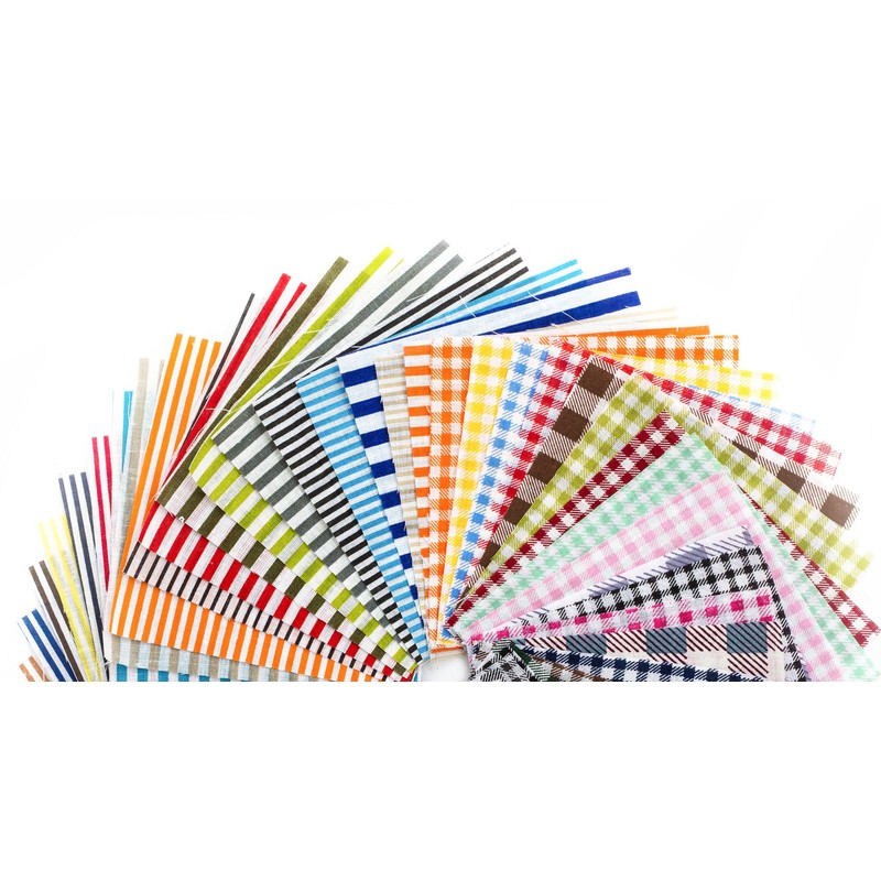 RayLineDo® 50pcs 10 * 10cm Different Pattern Patchwork Fabric Craft