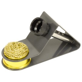 Sturdy Soldering Iron Stand with Built-in Brass Tip Cleaner, Features Non-Slip Rubber Feet, Measures 6.5" x 2.4" x 3.7" - Science Purchase