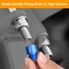 Comfylichi 50 Pcs Nut and Bolt Thread Checker - 27