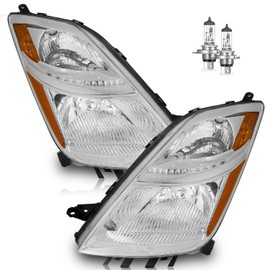 KarSpareHub Halogen Headlights for 2006-2009 Prius Base Halogen
