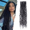 Hippie and Boho Wavy Dreadlock Extensions Sets,3 in 1 Mixed