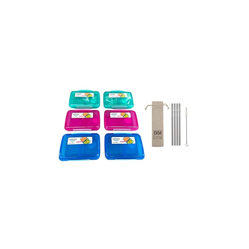 Sistema Lunch Box Set of 6 Value Pack Family Set