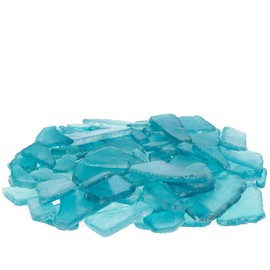 Nautical Crush Trading Sea Glass | Caribbean Blue Colored Sea Glass Mix | 55 Ounces of Sea Glass for Art Crafts and Decor | Sea Glass Bulk