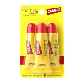 Carmex Bálsamo labial con sabor original, paquete económico de 3 unidades (paquete de 2)