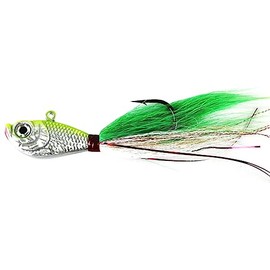 Jigging World Premium Bucktail V2 Jig 6Oz Chartreuse