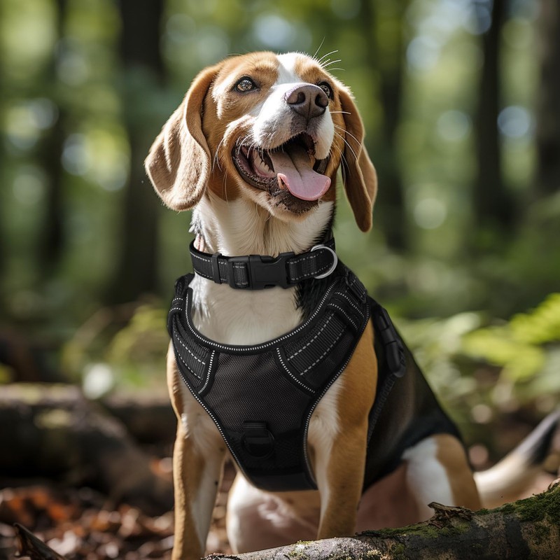 Joytale Dog Collar, Reflective Padded Neoprene Pet Collar, Adjustable Nylon