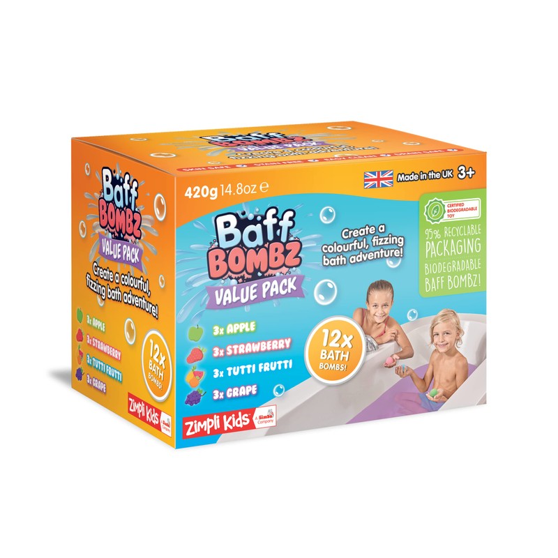 12 x Bath Bombs by Zimpli Kids, Create a Bubbly