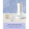 LifeStraw Home Water Pitcher, 7-Cup, White, Glass with Silicone Base,