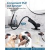 Pull Out LED Bathroom Faucet, 4 Modes Single Handle Waterfall