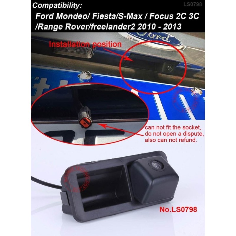 HD Parking Aid Boot Handle Reversing Camera with Micro Switch
