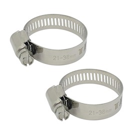 TERAISM EB-13 x 2 Fuel Economy Support Item High Performance Hose Band 21mm-38mm SUS304 Stainless Steel