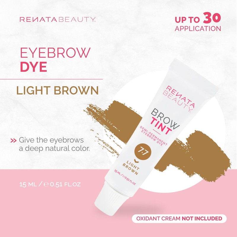Renata Beauty Eyebrow Colour - Premium Eyebrow Dye - 15