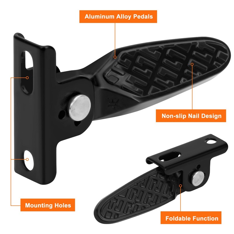 1 Pair Electric Scooter Folding Pegs, Mini Folding Non-Slip Bicycle