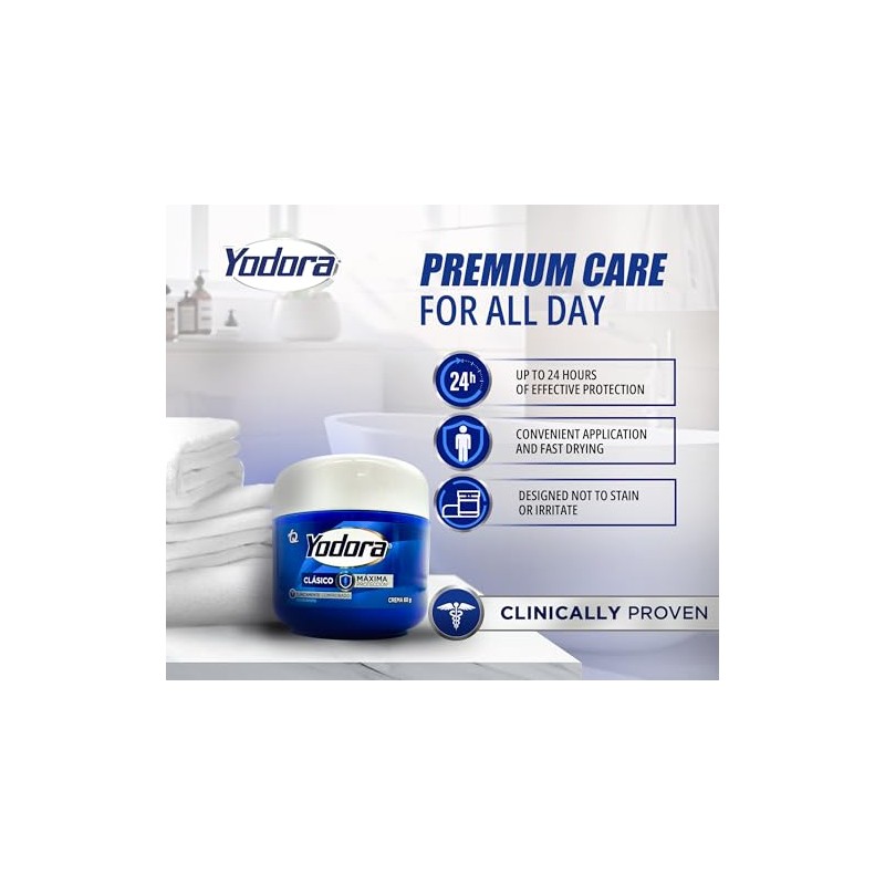 YAHVE Desodorante Yodora Clsico mxima proteccin. 2.11oz Desodorante Yodora Mxima