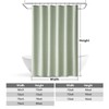 MIULEE Extra Long Linen Spring Shower Curtain 84 Inches Long