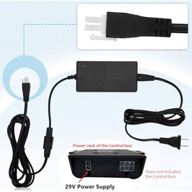 T POWER 29V Charger for Okin Serta Ergomotion Keeson Control Box CB4620 MC121BS MC120PR MC120BS MC232 02-290020 83488 CB1220 LT-26975 Adjustable Bed Base Class 2 Power Supply Ac Dc Adapter