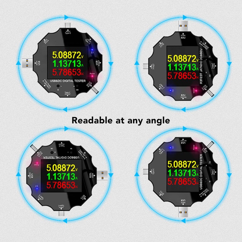 USB Digital Display Voltmeter Wireless Bluetooth Remote Control Charging Detector