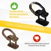 4-Pack 1/2-Inch Heavy Duty Bolt-On Forged D-Ring Shackles - 12,000Lbs