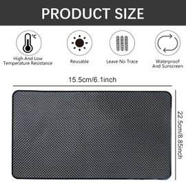 DNDGDLUA 2 Stck Antirutschmatte Anti Rutsch Matte Grip enorm gut fr Auto Armaturenbrett Antirutsch Pads Silikon-Fixierkissen Wird fr Autodekorationen, Handys Verwendet,Sonnenbrillen und Schlssel