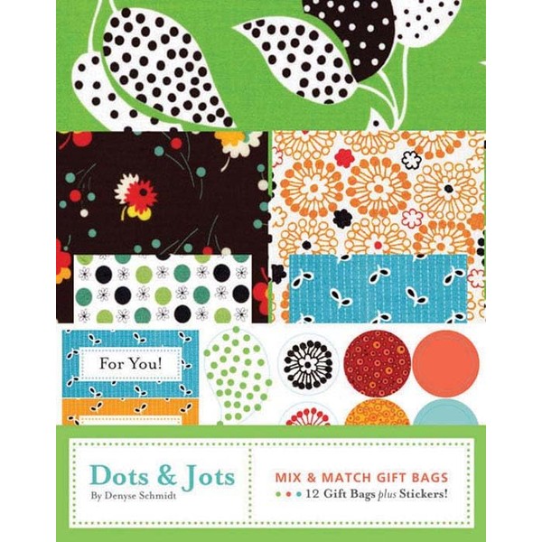 Dots & Jots Mix and Match Gift Bags (Patterned Gift Bags for Parties, Denyse Schmidt Gift Bags)