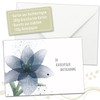 LifeDesign 5 x Sympathy Cards with Envelope, Elegant, Condolence Cards