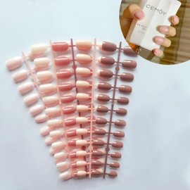 Uniseumula Nail Tips Clear Single Color 24 PCS Oval Soft Tips / 유니스뮬라 네일팁 투명색 단일색 24PCS 오발 말캉팁