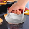 CKLOPONWAY Burger Press, Stainless Steel Smashed Burger Press, 6.2inch Round