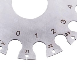CENPEK Standard Sheet Metal Gage Tool for Gaging Uncoated Sheet Metal, Plate Iron and Steel 0-36 (0.3125-0.007inch)