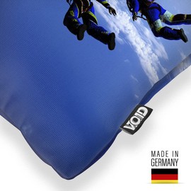 VOID Parachutist Cushion Cover Sofa Cushion Decorative Outdoor Cushion Decorative Cushion Size: 80 x 80 cm