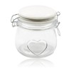 West5Products Small Clip seal Air Tight Jar with White Lid