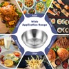 Exclaith 16 Pack Small Stainless Steel Bowl Sauce Dishes 3.5