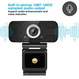 Cámara USB 1080P Cámara de Computadora de Escritorio Full HD 30FPS Clase Webcam Cámara USB Cámara Web de PC Cámara Web de Escritorio para Todos los Si