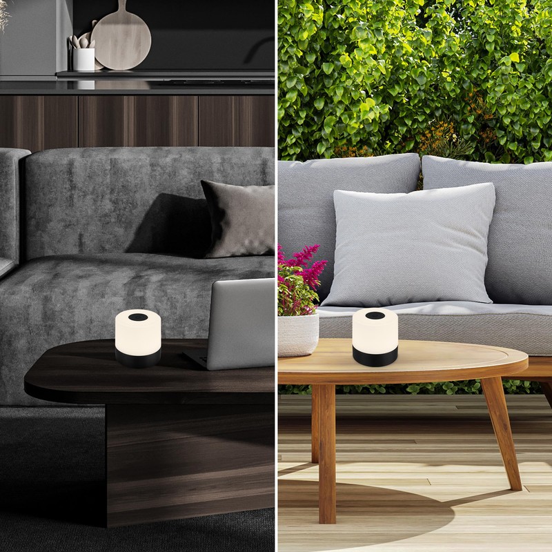 BRILONER Mini LED Table Lamp Wireless, Dimmable Bedside Lamp Touch,