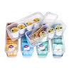 Best Kept 6 Bin Pack, Long Home Organizer Storage Boxes