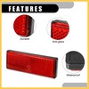 REPAIROCK 4pcs 3.46"x1.26" Universal Reflector - Rectangle Motorcycle Bike Safety
