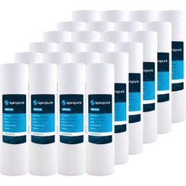 SpiroPure SP-P10 10x2.5 10 Micron Spun Melt-Blown Polypropylene Sediment Water Filter Cartridge SDC-25-1010 (Case of 24)