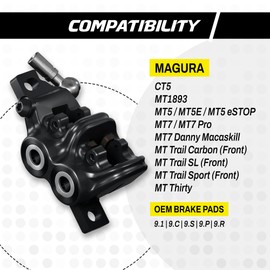 epic Brake Pads for Magura CT5, MT5, MT7, MT Trail SL/Carbon/Sport (Front), Thirty | Organic & Ceramic Options | Quiet, Durable, High-Performance | 2 Sets (Ceramic)