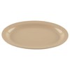 G.E.T. OP-610-T Melamine Oval Serving Platter, 10" x 6.75", Tan