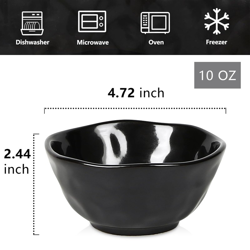 vicrays Ceramic Small Dessert Bowls Set - 10 oz, Set