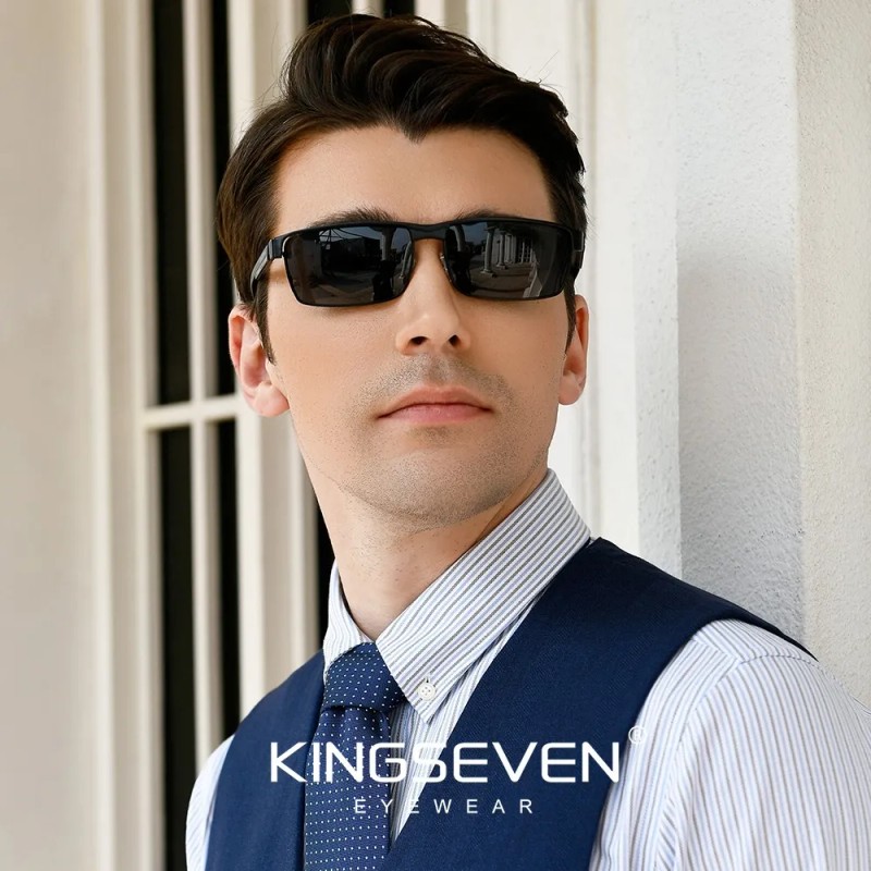 Gafas De Sol Cuadradas Polarizadas Kingseven Para Hombre
