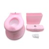 SMT- Baby Kids Portable Pink Realistic Toddler Potty Training Toilet